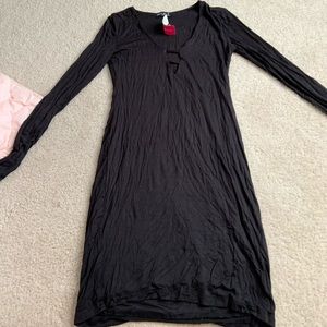 Love Culture Black Long Sleeve Dress Medium